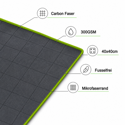 Glasstuch "Carbon"